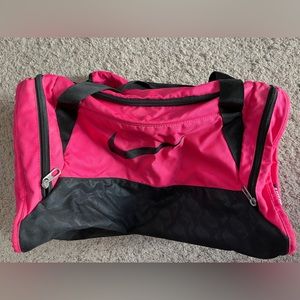 Nike pink and black gym bag.
